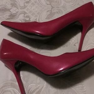 Red Patent Heels